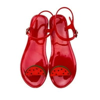 Aaiymet Dressy Sandale Žene Žene Cipele Proizvođač Prozirne Jelly Cipele Žene Ravne papuče Letnje papuče Plaža Jelly, E 6.50