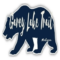 Garey Lake Trail Michigan Suvenir 3x Frižider Magnet Bear Dizajn