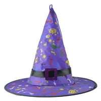 Jikolililili Halloween užareni šešir za djecu za ples za odrasle za odrasle prerušiti se vještica homoseksualci