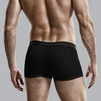 Muški ljetni tanki prozirni svileni svileni bokseri prozračne muške struke hlače donje rublje korekcija