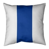 Artverse Dallas Dallas Football Stripes Pillow-Fau Suede Medium