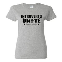 Dame introverti ujedinjuju se odvojeno smiješno majica