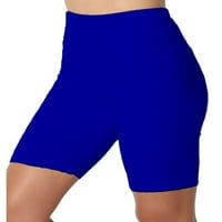 Glookwis dame elastične struke sportske kratke hlače Ljeto joga kratke hlače za podizanje temme za dizanje