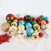 Xmas Tree Ornament Božićna boja Ball Shater Otporna na elektroplatur svijetle boje Box Boxed Festival