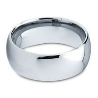 Šarmantni nakit Tungsten Vjenčani prsten za muškarce Žene Udobne fit privodne okrugle polirane životne garancije Veličina 5,5