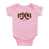 Slatka Ottawa Baby Romper Hockey Fan Baby Jersey odjeća