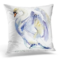 Bijela vodkolor za akvarijal za životinje Swan ptica Mladi jastuk jastuk