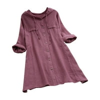 Ženska labava ruffle sollar plairana kratka majica Casual Lady Pulover Top Bluza Molimo kupite jednu ili dvije veličine