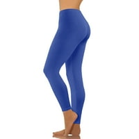 Haljine Hlače Žene Žene Capri hlače Hlače Visoki struk Postavi puna ravno-noga plava XL
