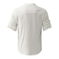 Muško ovratnik na ovratniku Ležerne košulje od pamučne majice od pamučne majice