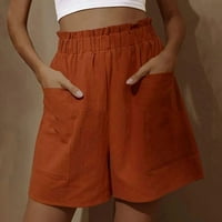 Unleife kratke hlače za žene Ženske modne hlače za slobodno vrijeme Sportske kratke hlače Pocket High Squik Udobne traperice