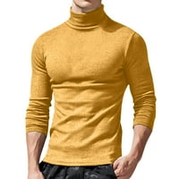 Žuta košulja za podizanje svijesti o autizmu mušku jesen i zimsku majicu Srednji vrat okrugli izrez