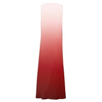Ljetne haljine za žene slica vrat Sredina dužina Ležerna haljina za sunčanje tiskana haljina bez rukava crvena 4xl