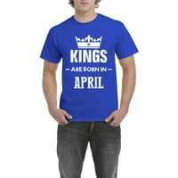 - Muška majica kratki rukav - rođendanski poklon kraljevi rođeni su u aprilu