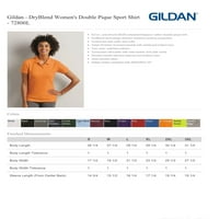 Gildan 72800L Ženska pike Polo majica -Afety narandžasta - mala