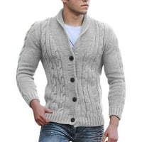 DETDPE džemperi za žene kabel pleteni kardigan džemper šal ovratnik labavi fit casual cardigani ženski