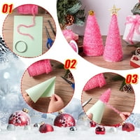 Yards Pink Glitter Tinsel Garland - Svečano Božićno drvce i potrepštine za ukrašavanje zabave
