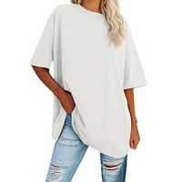 GDFUN ženske plus veličine T majice prevelike majice Ljeto kratki rukav labavi tunični vrhovi majica