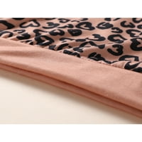 MA & Baby Newborn Baby Girls Leopard dugih rukava dugim rukavima vrhove hlače postavljene odjeću
