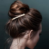 Klip za kosu Geometrijske pinove kose Metalna kosa za kosu za kosu za oblikovanje nakita Oprema za kosu Barretts Gold PIN za žene