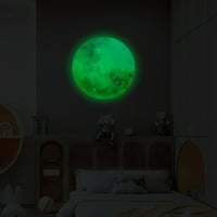 SprifallBaby Green Lumenonozna samoljepljiva naljepnica Realna simulacija Mjesec PVC zidne naljepnice