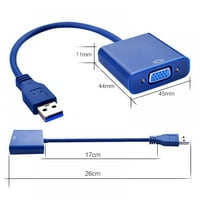 Prettyui USB do VGA adaptera, USB 3.0 2. VGA adapter, višeslojni video pretvarač
