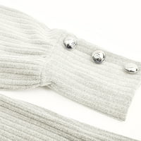 Felirenzacia Ženska turtleneck pleteni džemper duks dugih rukava elegantne casual vrhove