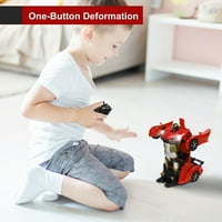 Hot Bee Remote Control Car, Transform Robot igračke 1: RC automobili za djecu, crveno, 2,4 GHz 360 °