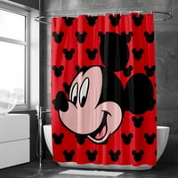 Disney Mickey i Minnie Mickey Mouse zeleno ostave zavjese za tuširanje, zavjesa za tuš kabinu sa kukama