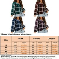 Rejlun ženske pejdske majice na vrhu plus vezerski tunički bluze plus veličina pletene dame plutaju claret 2xl