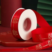 Goodhd Bright Red Ribbon Roll Wide Dvostruki poklon vjenčani rođendan Hyiji