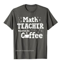 Jhpkjmoto Biker Math Učiteljica Pokreće kava T majica Majica za muškarce Premium pamučna geek majica