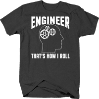 Profil inženjera za face, tako sam rolam naučnu majicu za velike muškarce 3xl tamno siva
