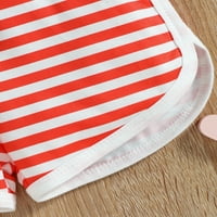 Seyurigaoka Dan novorođenčadi Playcuit, Toddler Tie-up zvijezda Stripe Print Spaghetti remen ROMPER