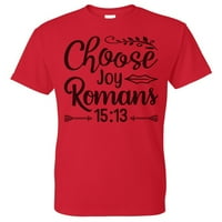 Muškarci biraju radost Rimljane 15: y crvena majica 2x-vel crvena