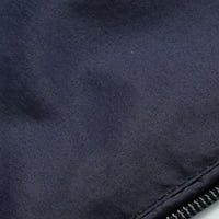 Zodanni muškarci kaput puni zip pojas za zgušnjavanje zgušnjava se obična fit jakna prsluk zimska topla mornarica plava l