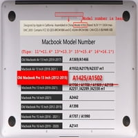 Kaishek Hard Case kompatibilan s MacBook PRO S bez dodira bez USB-C, nema CD-ROM modela: a ili pero serija 0191