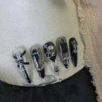 Kripyery naljepnice za nokte Lijepo lakaste paste lako tamne stil 3D efekti DIY dizajneri samoljepljive tamne japanske naljepnice za nokte