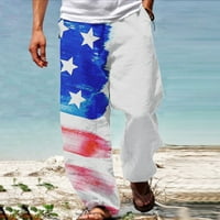 Muška 3D Ispis Neovisnosti zastava Zastava Sportske hlače Grafički print Ležerne prilike na otvorenom Plava Veličina 3XL