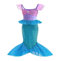 Dječji dečji dečji dečji haljina Halloween Cosplay kostim Fish Scale Fishtail haljina