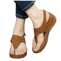 Ženske flip flops paketne sandale cipele Ljetni klinovi luk podrška udobnim sandalama