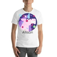 Personalizirana zabava Unicorn Allison kratki rukav pamučna majica u nedefiniranim poklonima
