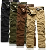 Kiplyki muške slatke pantalone za čišćenje na otvorenom Ležerne prilike, veliki multi džepni labavi alat Nosivi elastične planinarske pantalone