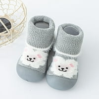 Eczipvz Toddler Cipele Dječji djevojke životinjske crtane čarape cipele Toddler Toplice čarape s kliznim
