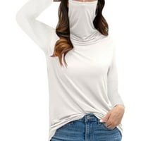 Ženske modne multifunkcijski košulje za prašinu za prašinu Tortleneck Bluze s dugim rukavima vrhovi