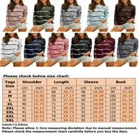 GRIANLOOK casual pulover duksevi za žene labave pruge kravata T-majice vrhovi baggy bluza Dame Modni bočni Split Tunic Tops Women Plus Activewear