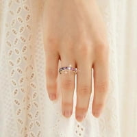 Heiheiup višebojni cirkonski ženski prsten jednostavan modni nakit Popularni dodaci Mid prstenovi
