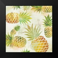 Robinson, Carol crni moderni uokvireni muzej umjetnički print pod nazivom - Pineapple Dance II