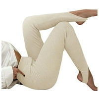 Dukseve žene Čvrsto boje visoki struk strip uski tanki korak na pješački joga hlače