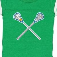 Inktastična lacrosse Sticks Budući igrač Outfit Poklon Baby Boy ili Baby Girl BodySuit
